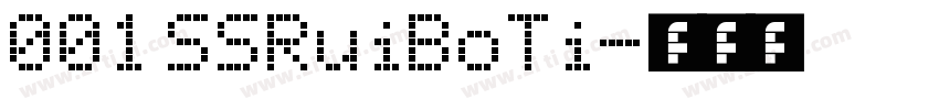 001 SSRuiBoTi字体转换